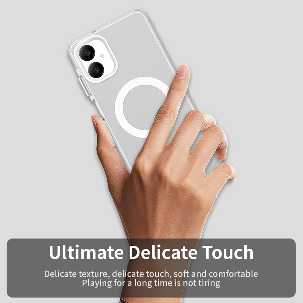 Custodia MagSafe per Samsung Galaxy A06 A065, Techsuit, CandyCase, Bianca