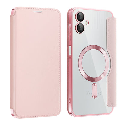 Custodia MagSafe per Samsung Galaxy A06 A065, Techsuit, SmartMag Book, Rosa