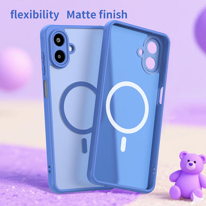 Custodia MagSafe per Samsung Galaxy A07 4G A075, Techsuit, HaloFrost II, Blu