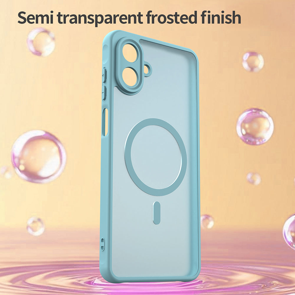 Custodia MagSafe per Samsung Galaxy A07 4G A075, Techsuit, HaloFrost II, Verde Chiaro