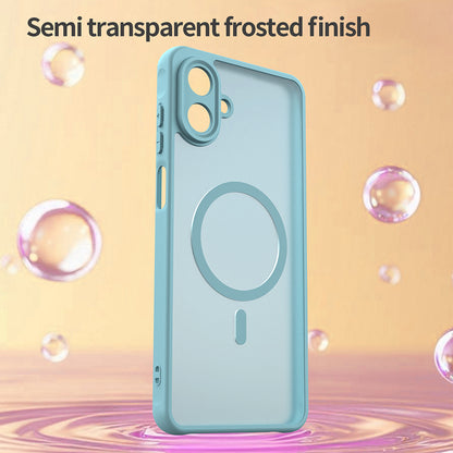 Custodia MagSafe per Samsung Galaxy A07 4G A075, Techsuit, HaloFrost II, Verde Chiaro