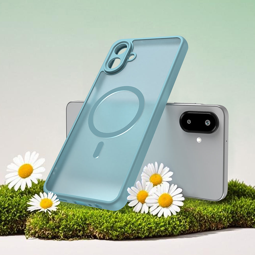 Custodia MagSafe per Samsung Galaxy A07 4G A075, Techsuit, HaloFrost II, Verde Chiaro