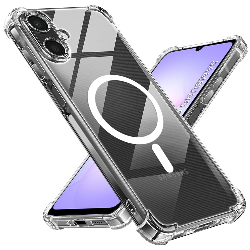 Custodia MagSafe per Samsung Galaxy A07 4G A075, Techsuit, Antiurto, Trasparente