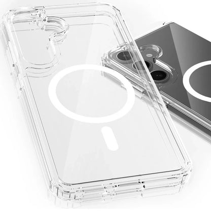 Custodia MagSafe per Samsung Galaxy A16 5G A166 / A16 4G A165, 3MK, Armor MagCase, Trasparente