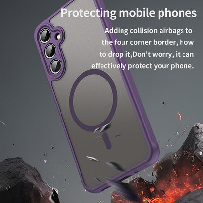 Custodia MagSafe per Samsung Galaxy A16 5G A166 / A16 4G A165, Techsuit, HaloFrost II, Viola