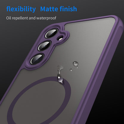Custodia MagSafe per Samsung Galaxy A16 5G A166 / A16 4G A165, Techsuit, HaloFrost II, Viola