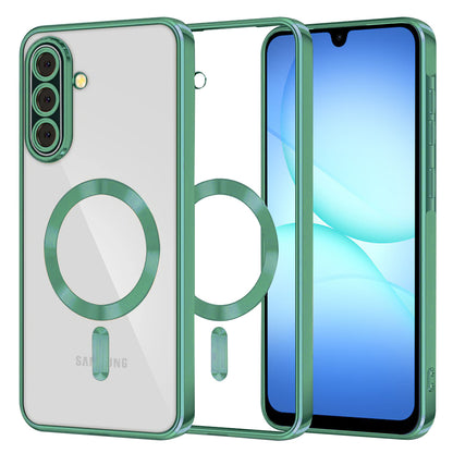 Custodia MagSafe per Samsung Galaxy A17 4G / A17 5G, Techsuit, Luxury Crystal, Verde Chiaro