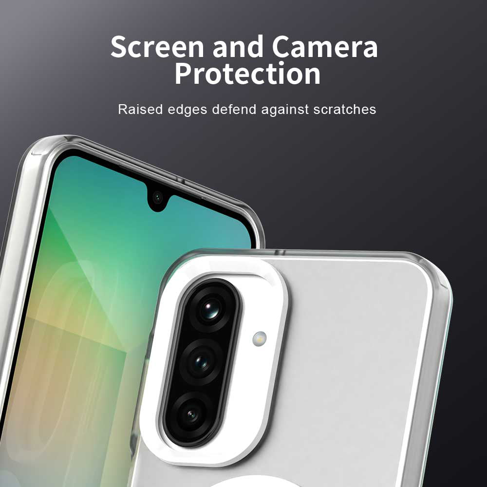 Custodia MagSafe per Samsung Galaxy A17 5G, Techsuit, CandyCase, Bianca