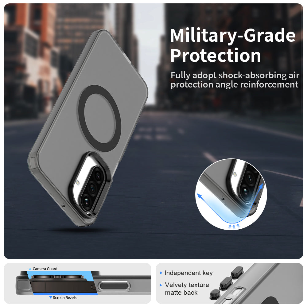 Custodia MagSafe per Samsung Galaxy A17 5G, Techsuit, CandyCase, Nera