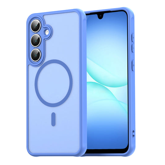 Custodia MagSafe per Samsung Galaxy A17 5G, Techsuit, HaloFrost II, Blu