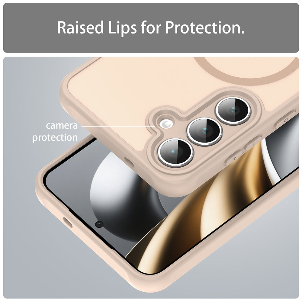 Custodia MagSafe per Samsung Galaxy A17 5G, Techsuit, HaloFrost II, Dorata