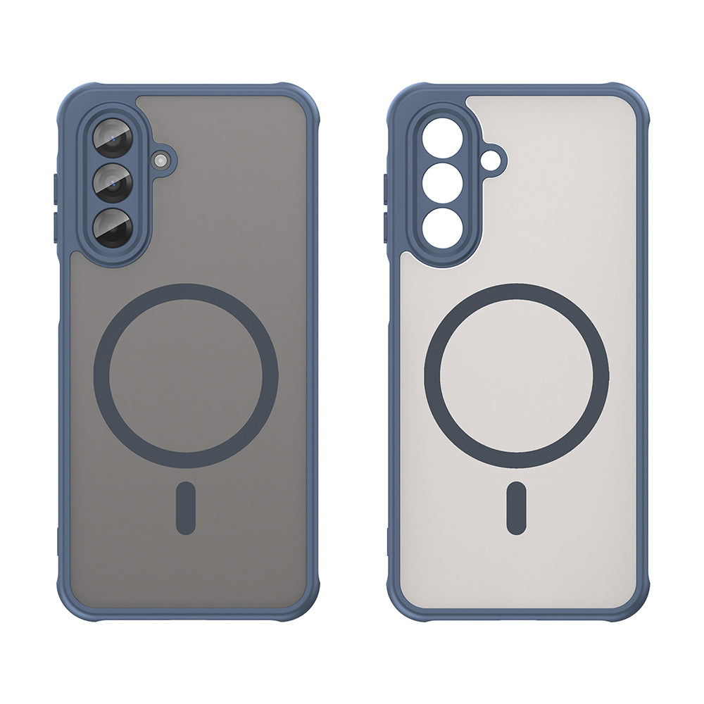 Custodia MagSafe per Samsung Galaxy A17 5G, Techsuit, HaloFrost II, Blu Navy