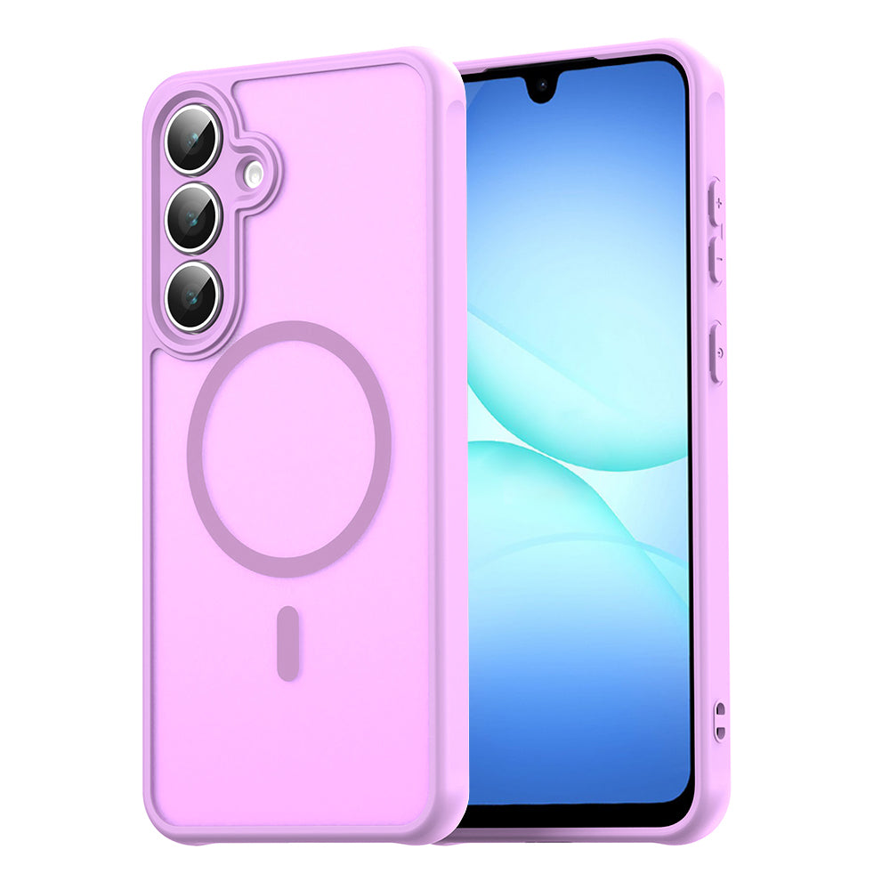 Custodia MagSafe per Samsung Galaxy A17 5G, Techsuit, HaloFrost II, Rosa