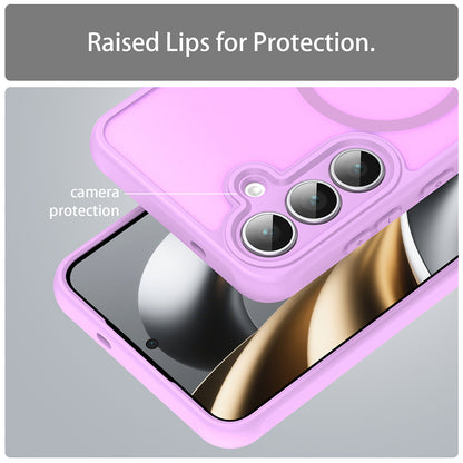 Custodia MagSafe per Samsung Galaxy A17 5G, Techsuit, HaloFrost II, Rosa