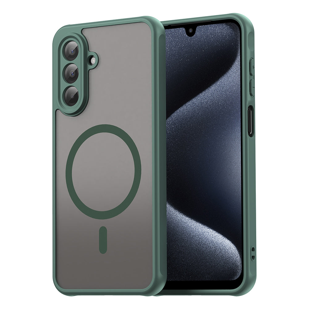 Custodia MagSafe per Samsung Galaxy A17 5G, Techsuit, HaloFrost II, Verde