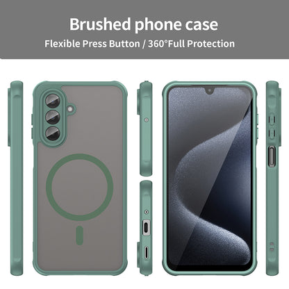 Custodia MagSafe per Samsung Galaxy A17 5G, Techsuit, HaloFrost II, Verde
