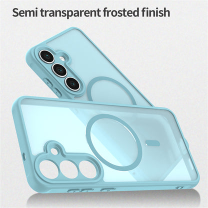 Custodia MagSafe per Samsung Galaxy A17 5G, Techsuit, HaloFrost II, Verde Chiaro