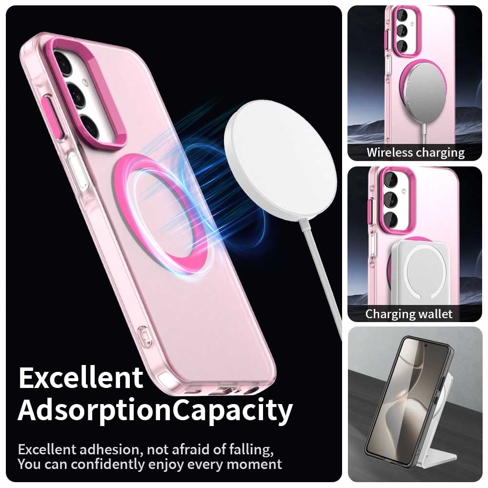 MagSafe Case for Samsung Galaxy A25 A256, Techsuit, CandyCase, Pink