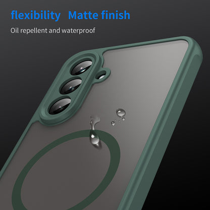 Custodia MagSafe per Samsung Galaxy A26 A266, Techsuit, HaloFrost II, Verde