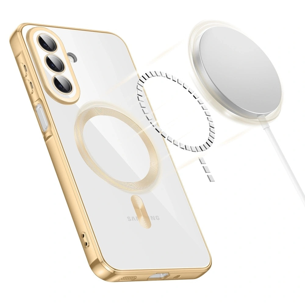Custodia MagSafe per Samsung Galaxy A27 5G, Techsuit, Luxury Crystal, Nera