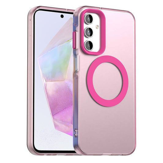 Custodia MagSafe per Samsung Galaxy A35 5G A356, Techsuit, CandyCase, Rosa