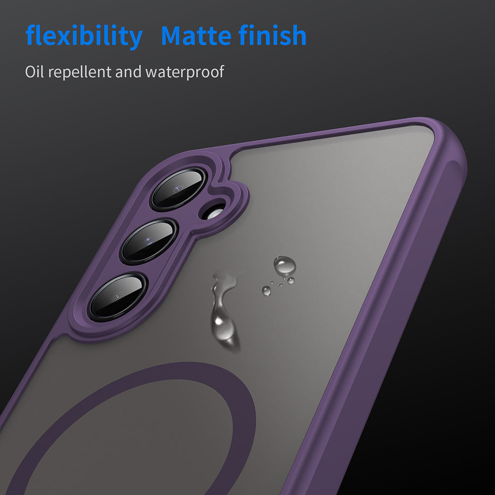 Custodia MagSafe per Samsung Galaxy A35 5G A356, Techsuit, HaloFrost II, Viola