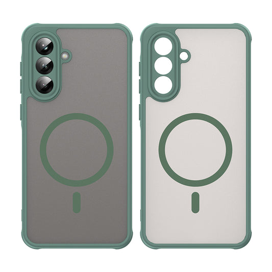 Custodia MagSafe per Samsung Galaxy A36 A366, Techsuit, HaloFrost II, Verde