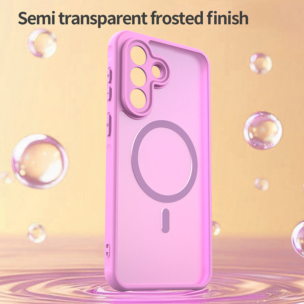 MagSafe Case for Samsung Galaxy A37 5G, Techsuit, HaloFrost II, Pink
