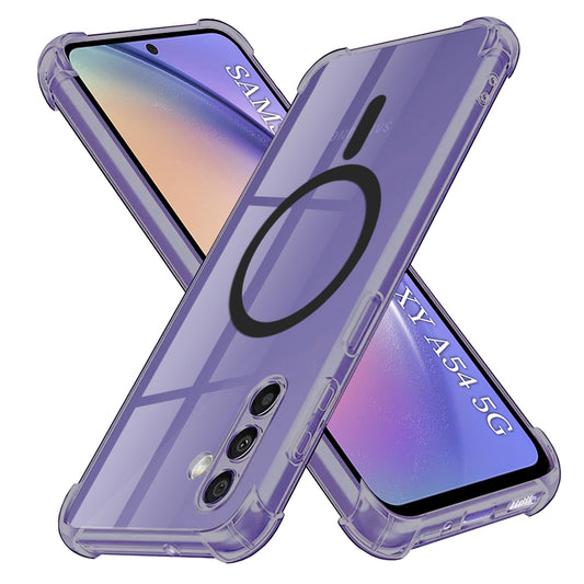 Custodia MagSafe per Samsung Galaxy A54 A546, Techsuit, Shockproof Clear, Fumè