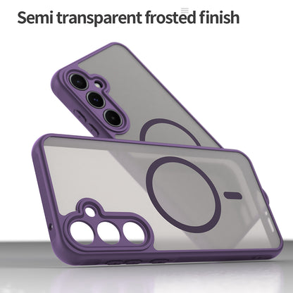 Custodia MagSafe per Samsung Galaxy A55 5G A556, Techsuit, HaloFrost II, Viola