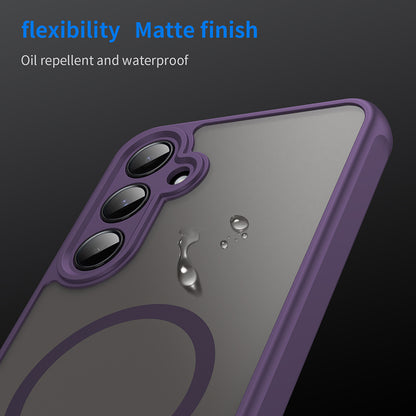 Custodia MagSafe per Samsung Galaxy A55 5G A556, Techsuit, HaloFrost II, Viola