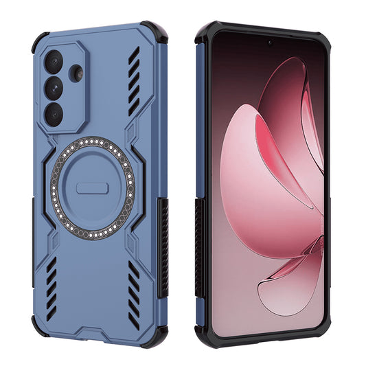 Custodia MagSafe per Samsung Galaxy A56 A566, Techsuit, ArmorMag, Blu