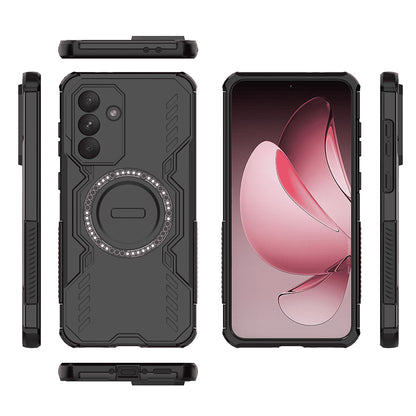 Custodia MagSafe per Samsung Galaxy A56 A566, Techsuit, ArmorMag, Nera