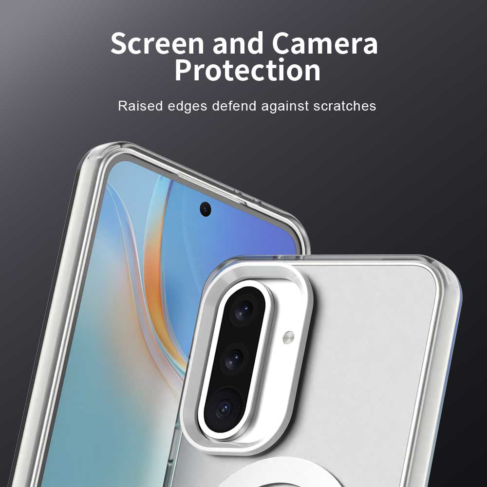 Custodia MagSafe per Samsung Galaxy A56 A566, Techsuit, CandyCase, Bianca