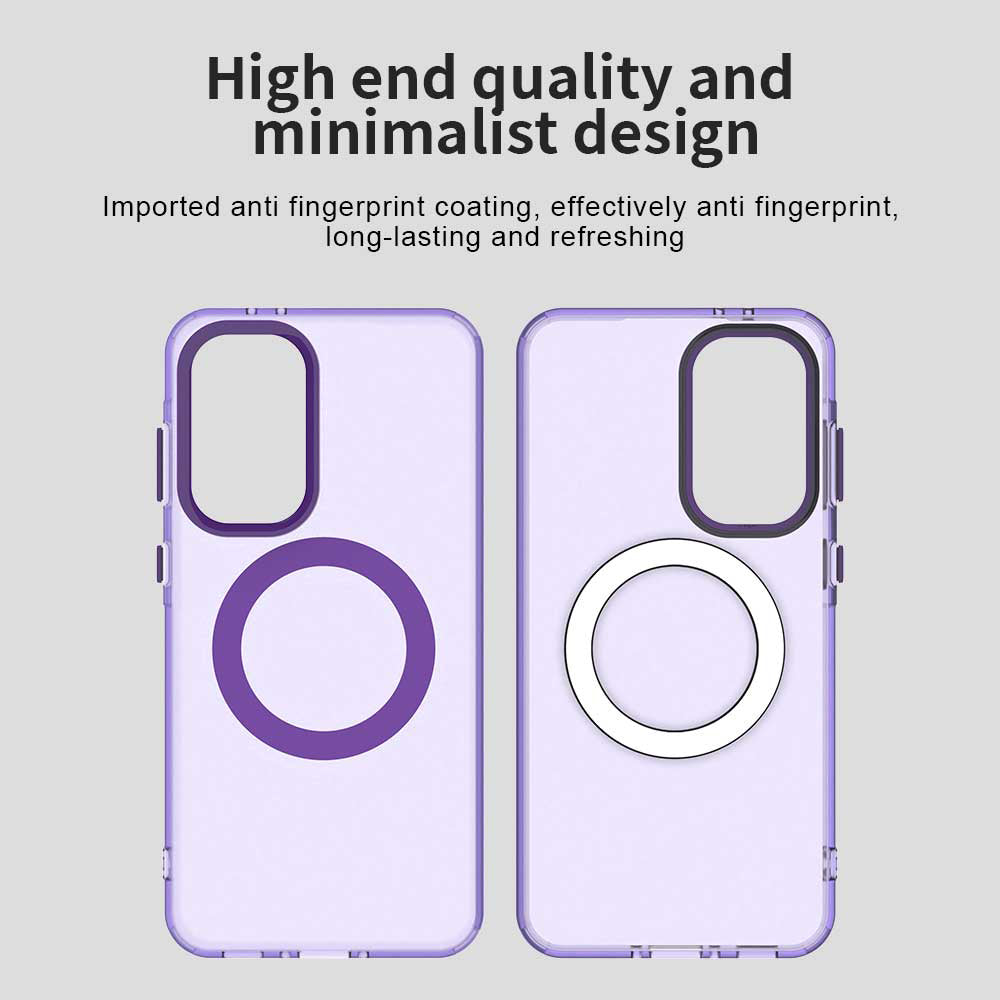 Custodia MagSafe per Samsung Galaxy A56 A566, Techsuit, CandyCase, Viola