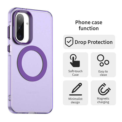 Custodia MagSafe per Samsung Galaxy A56 A566, Techsuit, CandyCase, Viola