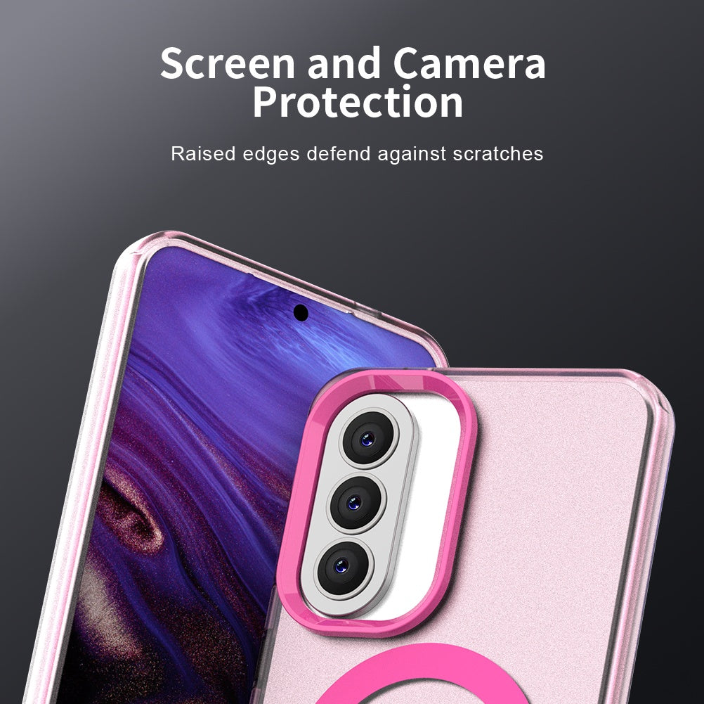 Custodia MagSafe per Samsung Galaxy A57 5G, Techsuit, CandyCase, Rosa