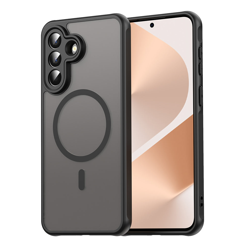 Custodia MagSafe per Samsung Galaxy A57 5G, Techsuit, HaloFrost II, Nera