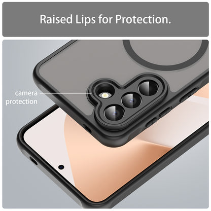 Custodia MagSafe per Samsung Galaxy A57 5G, Techsuit, HaloFrost II, Nera