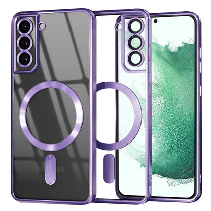 MagSafe Case for Samsung Galaxy S22+ 5G S906, Techsuit, Luxury Crystal, Light Purple