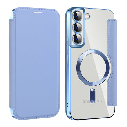 Custodia MagSafe per Samsung Galaxy S22+ 5G S906, Techsuit, SmartMag Book, Blu