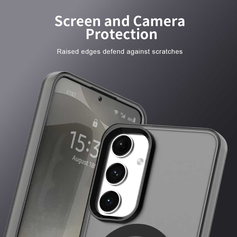 Custodia MagSafe per Samsung Galaxy S23 FE S711, Techsuit, CandyCase, Nera