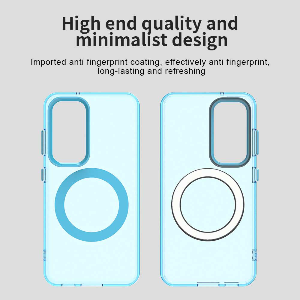 Custodia MagSafe per Samsung Galaxy S23+ S916, Techsuit, CandyCase, Blu