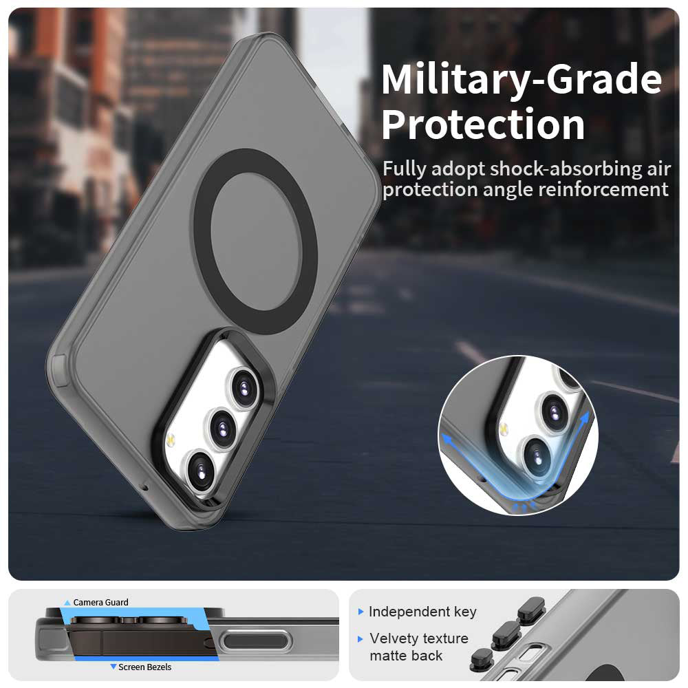 Custodia MagSafe per Samsung Galaxy S23+ S916, Techsuit, CandyCase, Nera