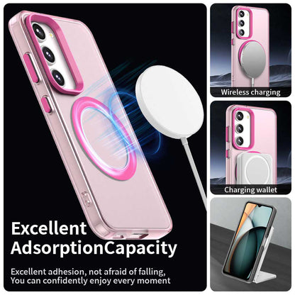 Custodia MagSafe per Samsung Galaxy S23+ S916, Techsuit, CandyCase, Rosa