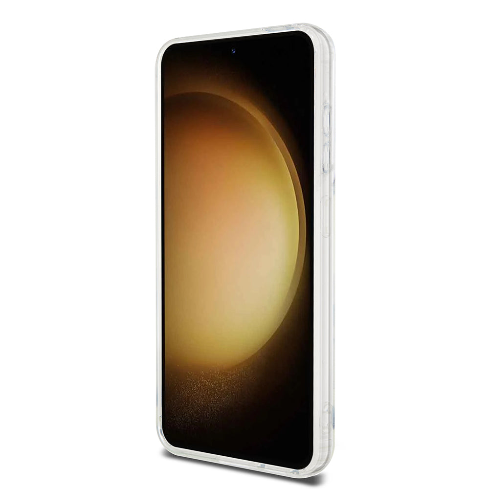 Custodia MagSafe per Samsung Galaxy S23 S911, Karl Lagerfeld, IML Ikonik Karl, Trasparente