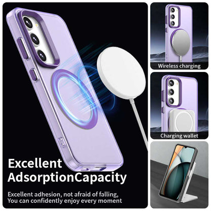 Custodia MagSafe per Samsung Galaxy S23 S911, Techsuit, CandyCase, Viola