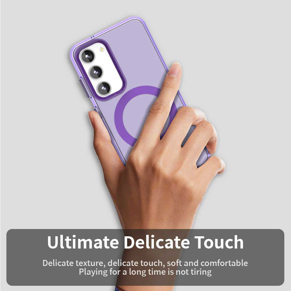 Custodia MagSafe per Samsung Galaxy S23 S911, Techsuit, CandyCase, Viola