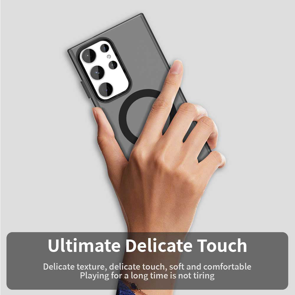 Custodia MagSafe per Samsung Galaxy S23 Ultra S918, Techsuit, CandyCase, Nera