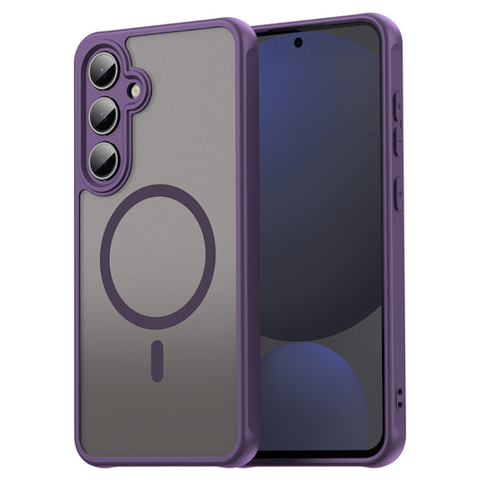 MagSafe Case for Samsung Galaxy S24 FE S721, Techsuit, HaloFrost II, Purple
